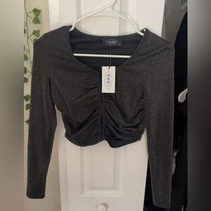 Cider 🪞 Black glitter long sleeve top - BRAND NEW 🪞Size XS